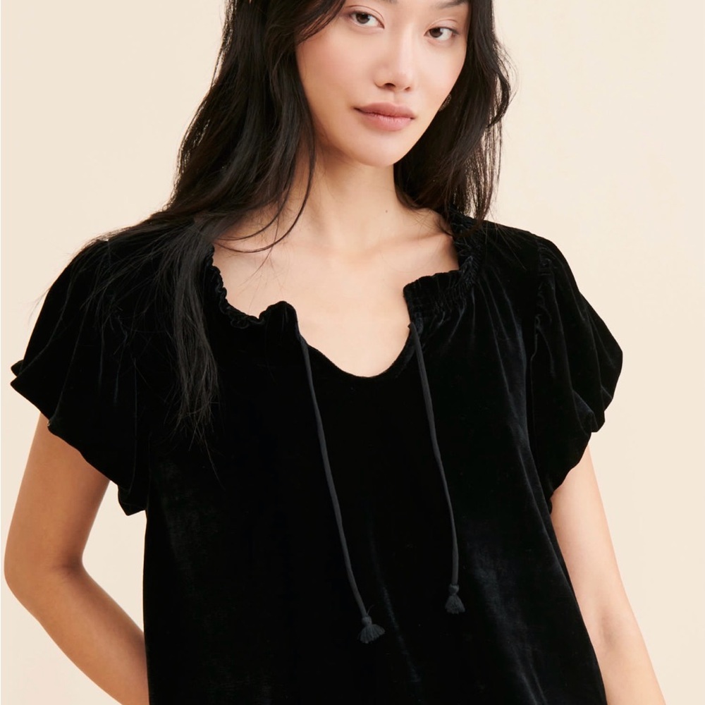 Free People Terese Velvet Top